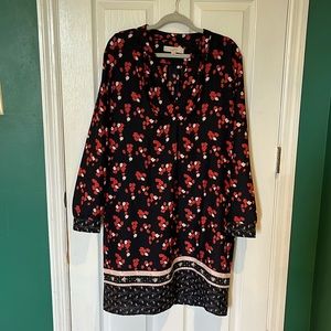 LOFT Floral Shift Dress - L